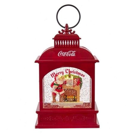 COCA-COLA Coca-Cola CC8202 9 in. Battery-Operated LED Coke Santa Lantern CC8202